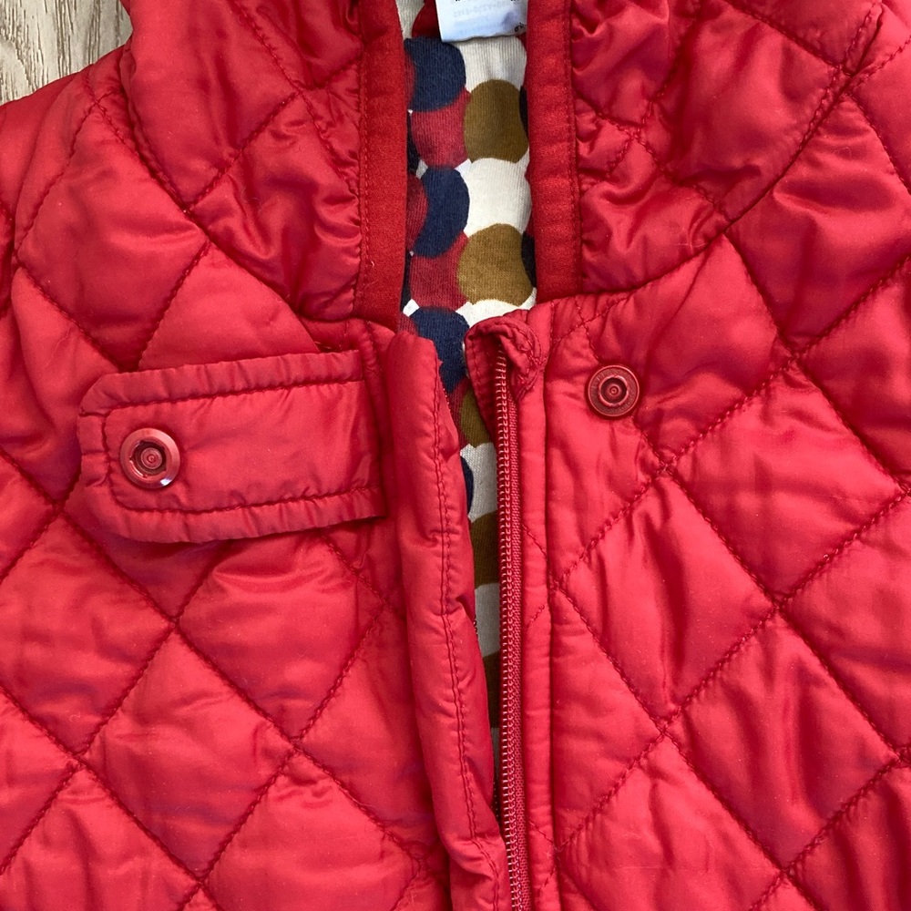 Uniqlo x Marimekko Red Snowsuit 12-18 Months Cotton Lining Foldover Cuff Warm ♥️ - Picture 6 of 9
